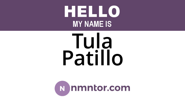 Tula Patillo