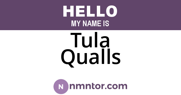 Tula Qualls