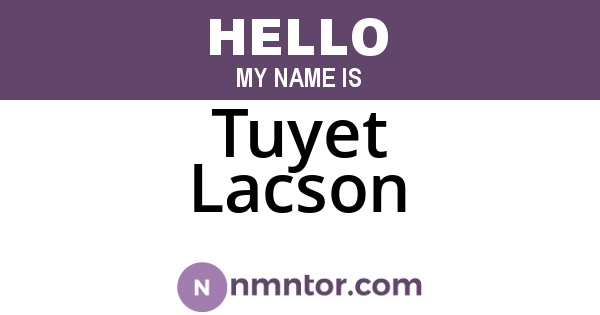 Tuyet Lacson