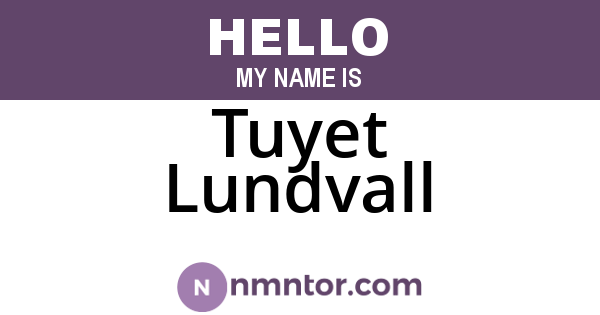 Tuyet Lundvall