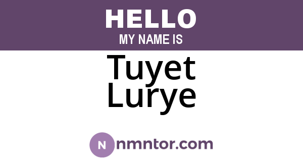 Tuyet Lurye