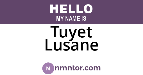 Tuyet Lusane