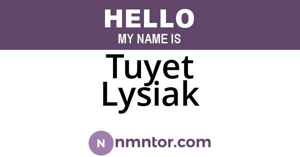 Tuyet Lysiak