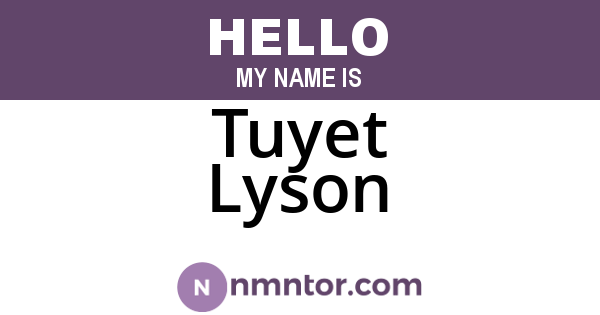 Tuyet Lyson