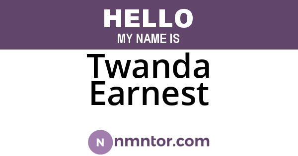 Twanda Earnest