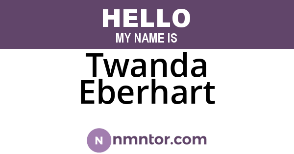 Twanda Eberhart