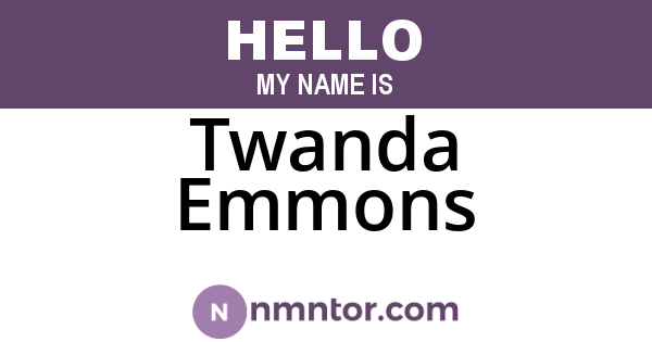 Twanda Emmons