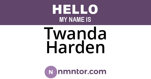 Twanda Harden