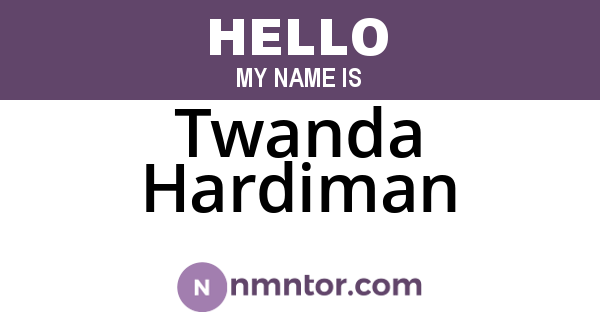 Twanda Hardiman
