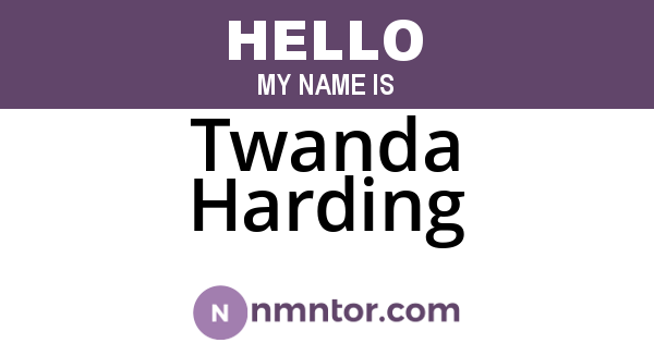 Twanda Harding
