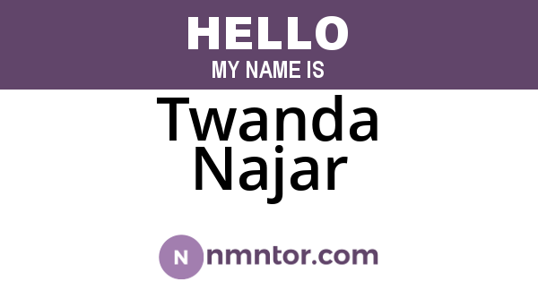 Twanda Najar