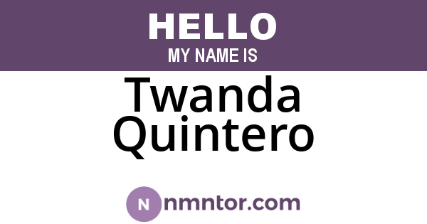Twanda Quintero