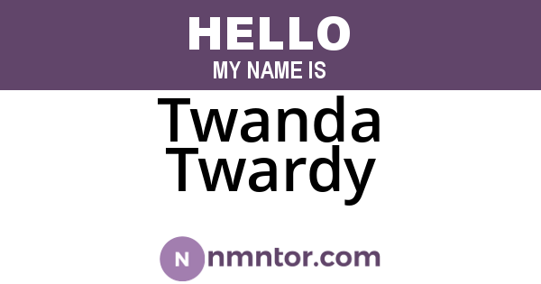 Twanda Twardy