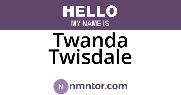 Twanda Twisdale