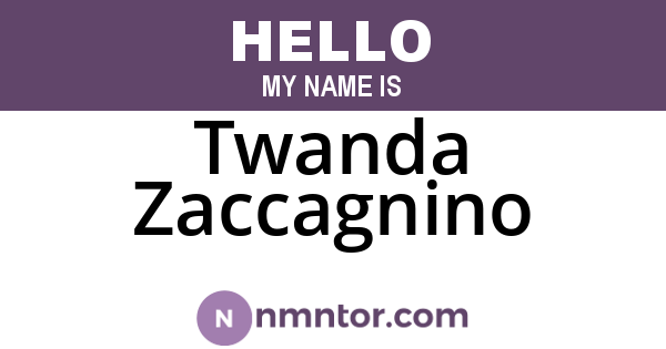 Twanda Zaccagnino
