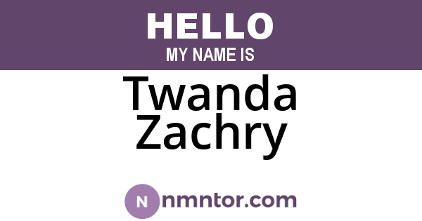 Twanda Zachry
