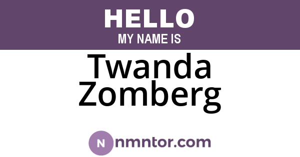 Twanda Zomberg