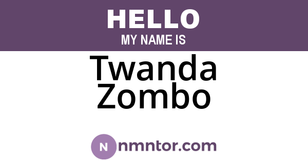 Twanda Zombo