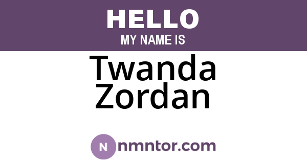 Twanda Zordan