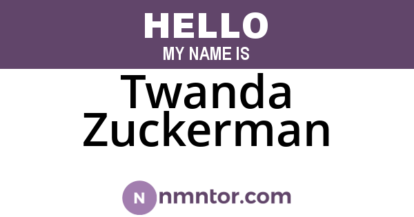 Twanda Zuckerman