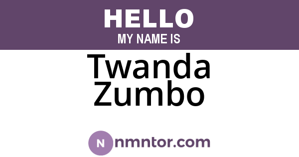 Twanda Zumbo