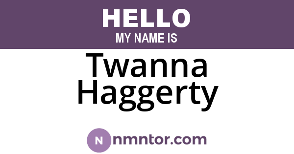 Twanna Haggerty