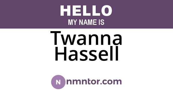 Twanna Hassell