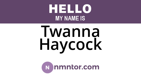 Twanna Haycock