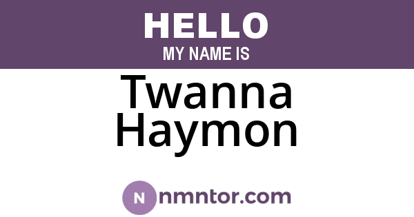 Twanna Haymon