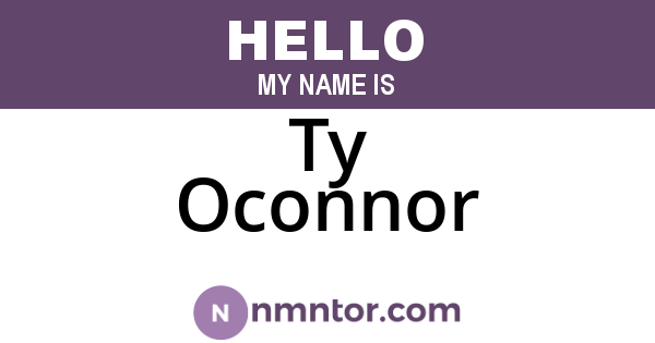 Ty Oconnor