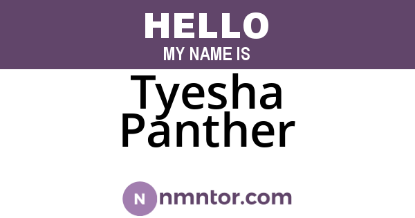 Tyesha Panther