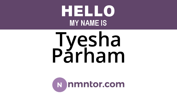 Tyesha Parham