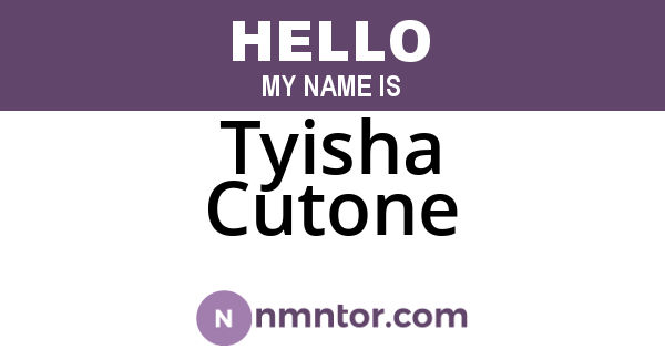 Tyisha Cutone