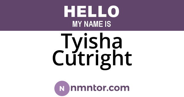 Tyisha Cutright