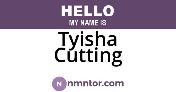 Tyisha Cutting