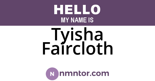 Tyisha Faircloth
