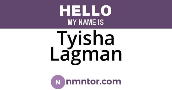 Tyisha Lagman