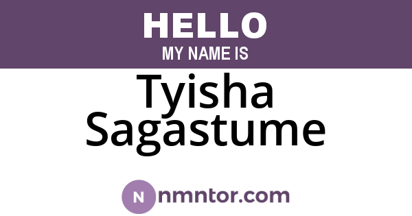 Tyisha Sagastume