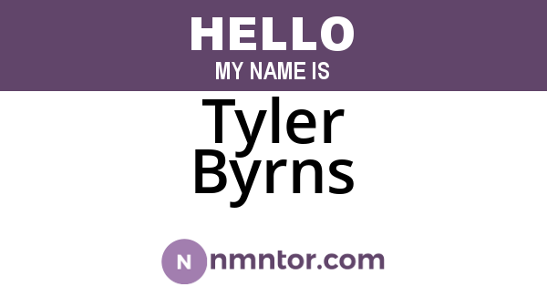 Tyler Byrns