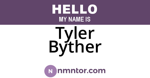 Tyler Byther