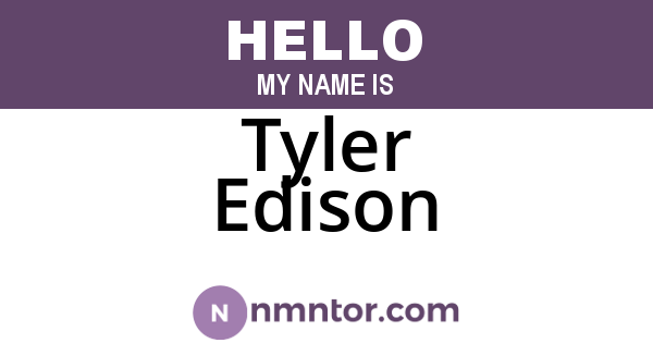 Tyler Edison