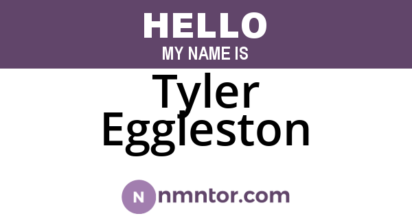 Tyler Eggleston
