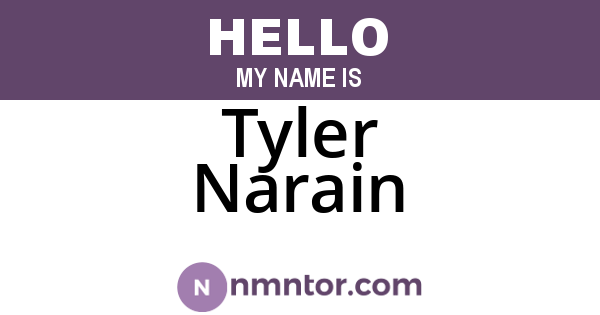 Tyler Narain