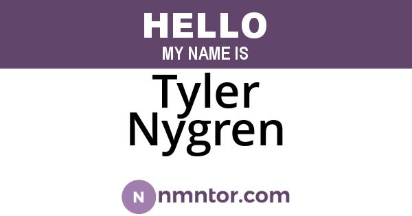 Tyler Nygren