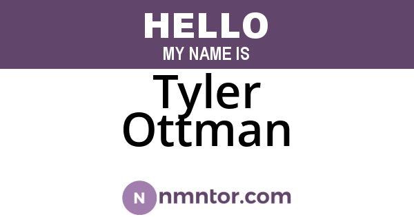 Tyler Ottman