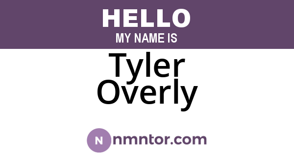 Tyler Overly