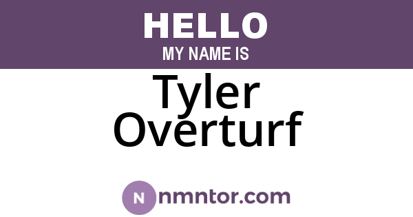 Tyler Overturf