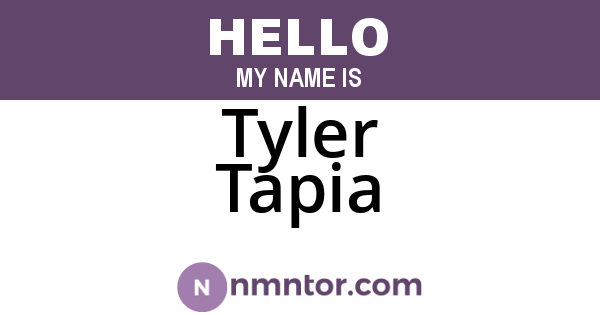 Tyler Tapia