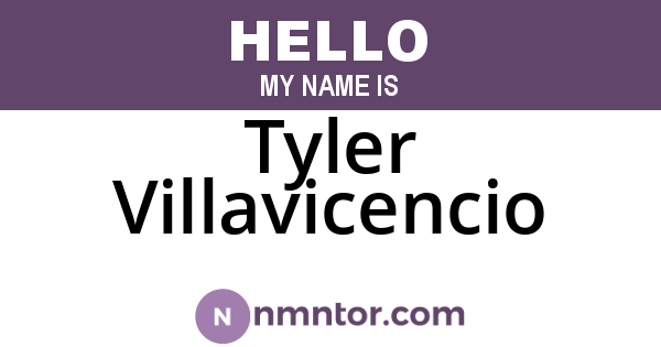Tyler Villavicencio