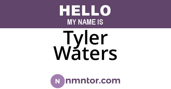Tyler Waters